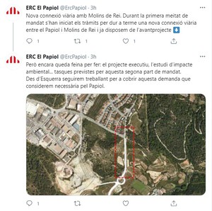 tuit d'esquerra republicana El Papiol